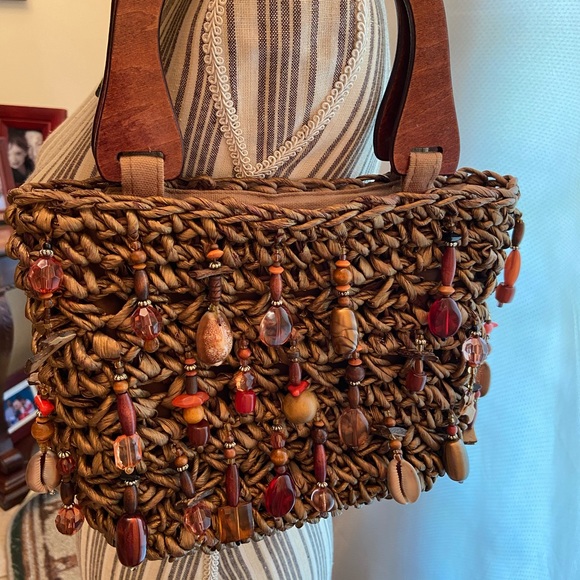 Cappelli Straworld Seashell Brown Handbag - Picture 4 of 8